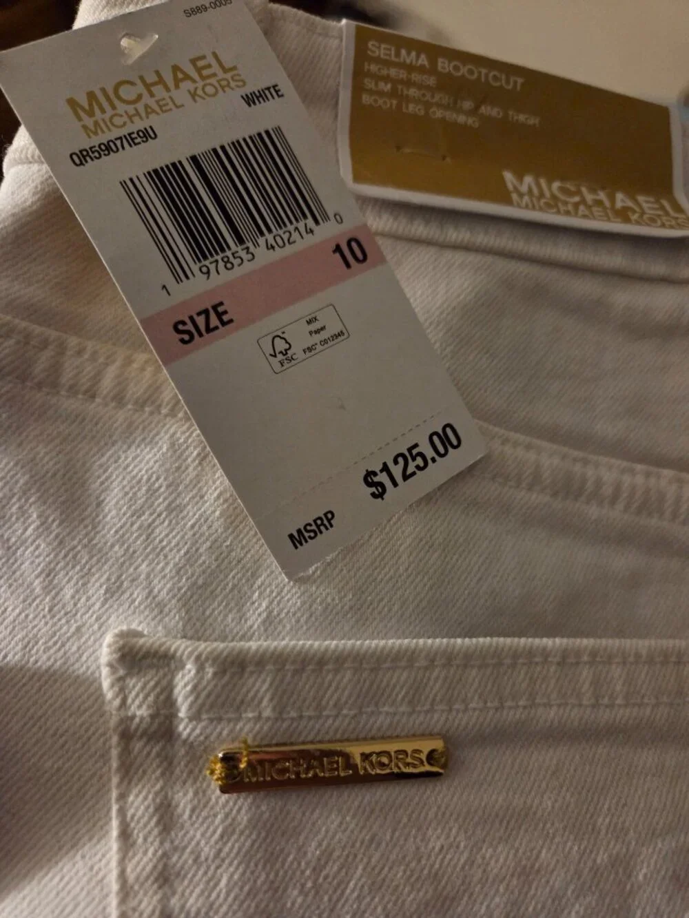 Womens michael kors jeans size 10 Selma bootcut